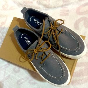 Sperry pier lug 3 eye gray NIB women’s size 7.5